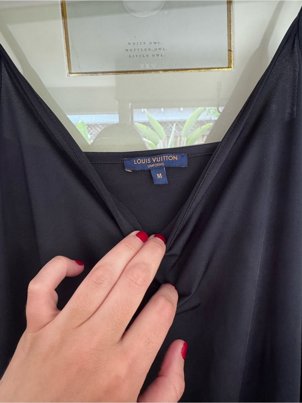 Louis Vuitton Black  slip dress Top
